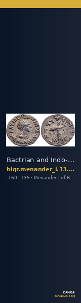 Bactrian and Indo-Greek Coinage Menander I 13.11 — CANOA