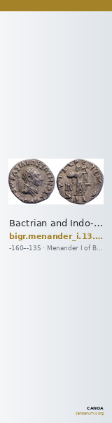 Bactrian and Indo-Greek Coinage Menander I 13.14 — CANOA