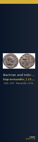 Bactrian and Indo-Greek Coinage Menander I 13.14 — CANOA