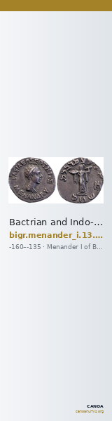Bactrian and Indo-Greek Coinage Menander I 13.16 — CANOA