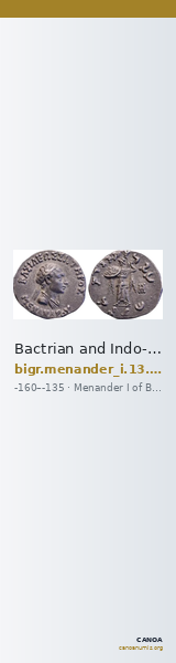 Bactrian and Indo-Greek Coinage Menander I 13.17 — CANOA