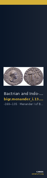 Bactrian and Indo-Greek Coinage Menander I 13.17 — CANOA