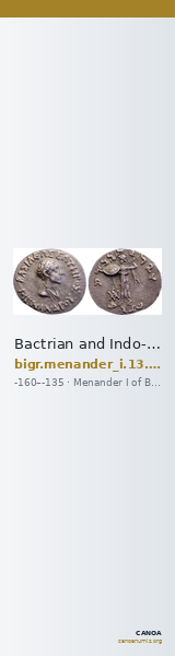 Bactrian and Indo-Greek Coinage Menander I 13.18 — CANOA