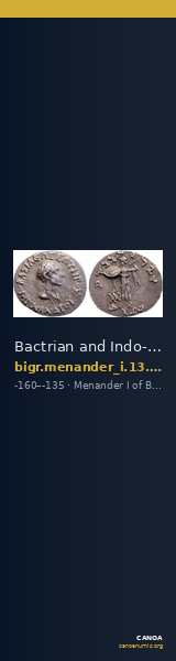Bactrian and Indo-Greek Coinage Menander I 13.18 — CANOA