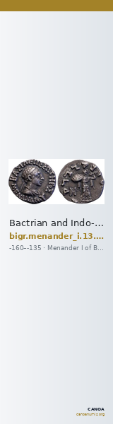 Bactrian and Indo-Greek Coinage Menander I 13.19 — CANOA