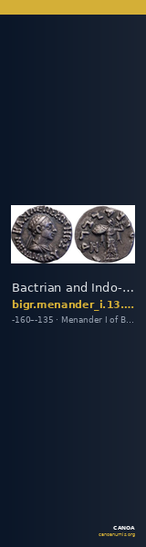 Bactrian and Indo-Greek Coinage Menander I 13.19 — CANOA