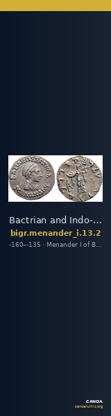 Bactrian and Indo-Greek Coinage Menander I 13.2 — CANOA