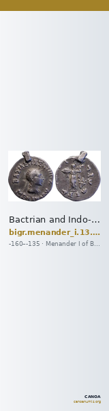 Bactrian and Indo-Greek Coinage Menander I 13.22 — CANOA