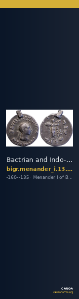 Bactrian and Indo-Greek Coinage Menander I 13.22 — CANOA