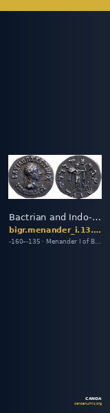 Bactrian and Indo-Greek Coinage Menander I 13.23 — CANOA