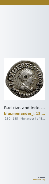 Bactrian and Indo-Greek Coinage Menander I 13.24 — CANOA