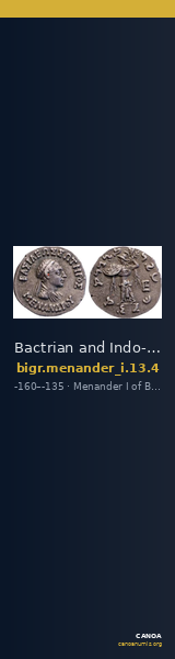 Bactrian and Indo-Greek Coinage Menander I 13.4 — CANOA