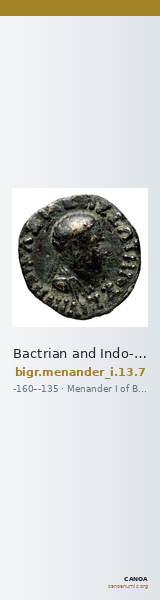 Bactrian and Indo-Greek Coinage Menander I 13.7 — CANOA