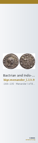 Bactrian and Indo-Greek Coinage Menander I 13.9 — CANOA