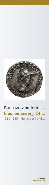 Bactrian and Indo-Greek Coinage Menander I 14.10 — CANOA