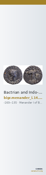 Bactrian and Indo-Greek Coinage Menander I 14.12 — CANOA