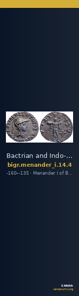 Bactrian and Indo-Greek Coinage Menander I 14.4 — CANOA