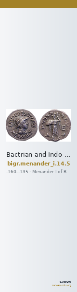Bactrian and Indo-Greek Coinage Menander I 14.5 — CANOA