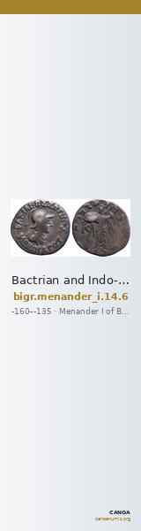 Bactrian and Indo-Greek Coinage Menander I 14.6 — CANOA