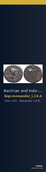 Bactrian and Indo-Greek Coinage Menander I 14.6 — CANOA