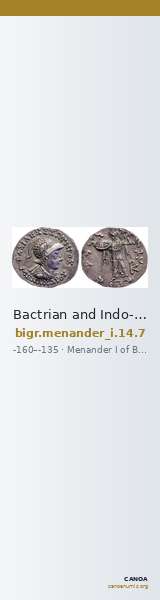 Bactrian and Indo-Greek Coinage Menander I 14.7 — CANOA