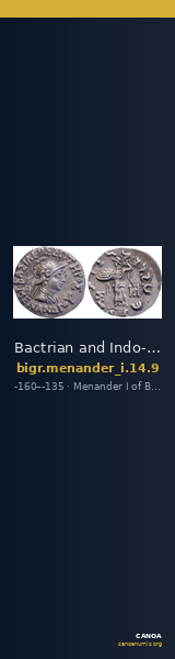 Bactrian and Indo-Greek Coinage Menander I 14.9 — CANOA