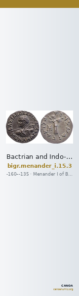 Bactrian and Indo-Greek Coinage Menander I 15.3 — CANOA