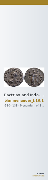 Bactrian and Indo-Greek Coinage Menander I 16.1 — CANOA