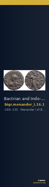 Bactrian and Indo-Greek Coinage Menander I 16.1 — CANOA