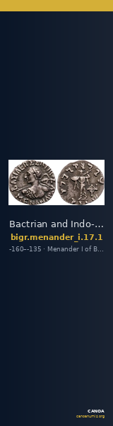Bactrian and Indo-Greek Coinage Menander I 17.1 — CANOA