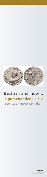 Bactrian and Indo-Greek Coinage Menander I 17.2 — CANOA