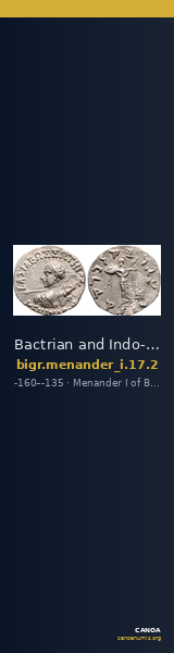 Bactrian and Indo-Greek Coinage Menander I 17.2 — CANOA