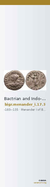 Bactrian and Indo-Greek Coinage Menander I 17.3 — CANOA