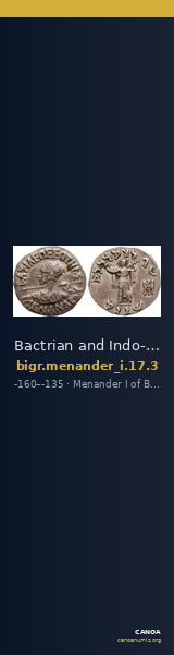 Bactrian and Indo-Greek Coinage Menander I 17.3 — CANOA