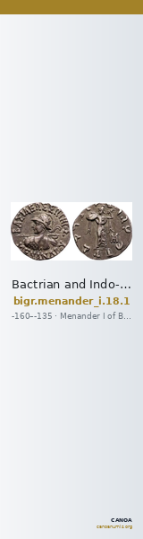 Bactrian and Indo-Greek Coinage Menander I 18.1 — CANOA