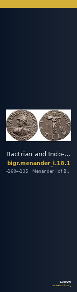 Bactrian and Indo-Greek Coinage Menander I 18.1 — CANOA