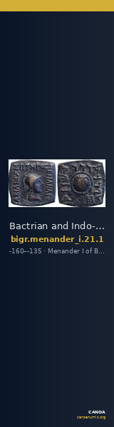 Bactrian and Indo-Greek Coinage Menander I 21.1 — CANOA