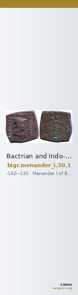 Bactrian and Indo-Greek Coinage Menander I 30.1 — CANOA