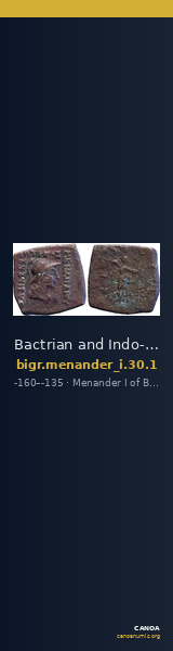 Bactrian and Indo-Greek Coinage Menander I 30.1 — CANOA