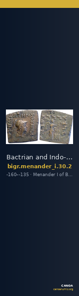 Bactrian and Indo-Greek Coinage Menander I 30.2 — CANOA