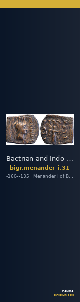 Bactrian and Indo-Greek Coinage Menander I 31 — CANOA