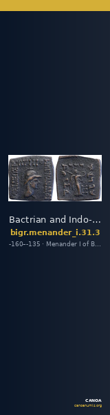 Bactrian and Indo-Greek Coinage Menander I 31.3 — CANOA