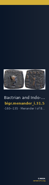 Bactrian and Indo-Greek Coinage Menander I 31.5 — CANOA