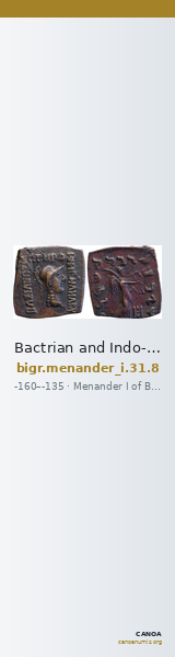 Bactrian and Indo-Greek Coinage Menander I 31.8 — CANOA