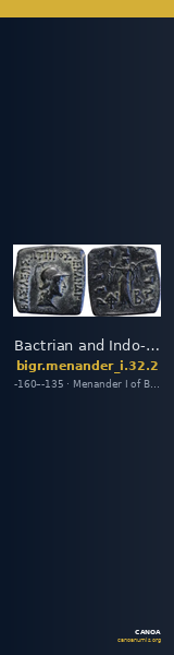 Bactrian and Indo-Greek Coinage Menander I 32.2 — CANOA