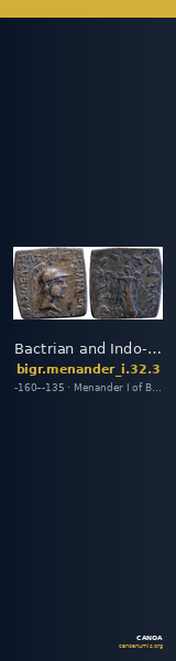 Bactrian and Indo-Greek Coinage Menander I 32.3 — CANOA