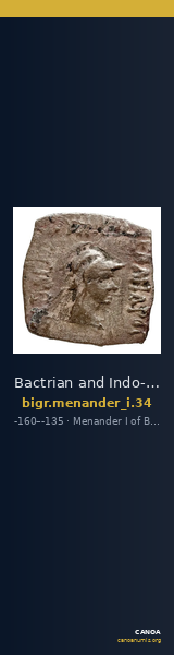 Bactrian and Indo-Greek Coinage Menander I 34 — CANOA