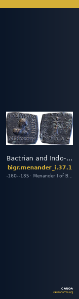 Bactrian and Indo-Greek Coinage Menander I 37.1 — CANOA