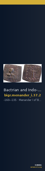 Bactrian and Indo-Greek Coinage Menander I 37.2 — CANOA