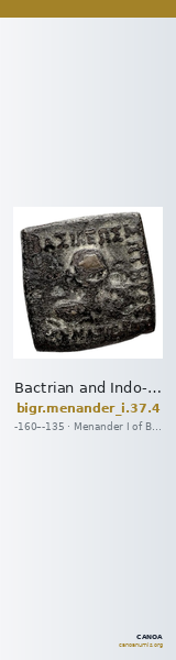 Bactrian and Indo-Greek Coinage Menander I 37.4 — CANOA